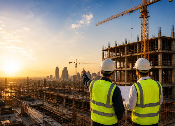 modern construction in Iraq project