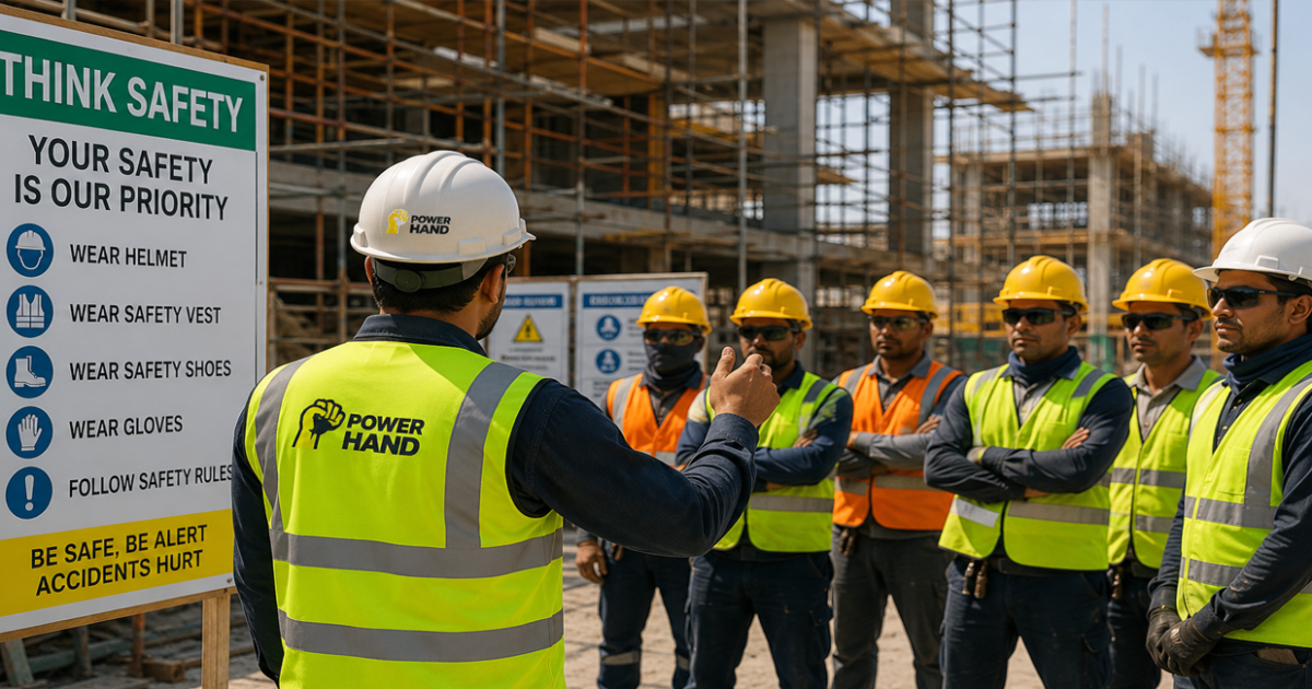 construction safety standards training on site