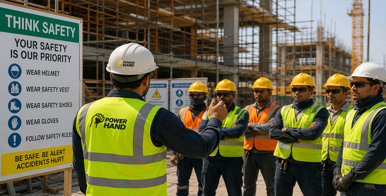 construction safety standards training on site